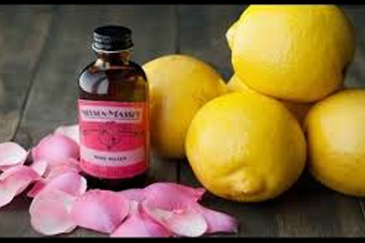 Lemon and Rose Water For Spectacle Marks