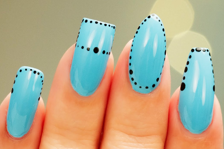 cute nail shapes and color