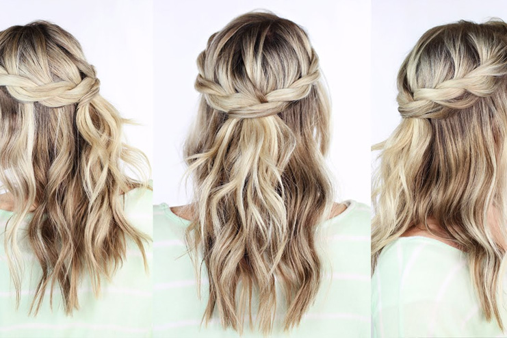 Twisted-crown-braid