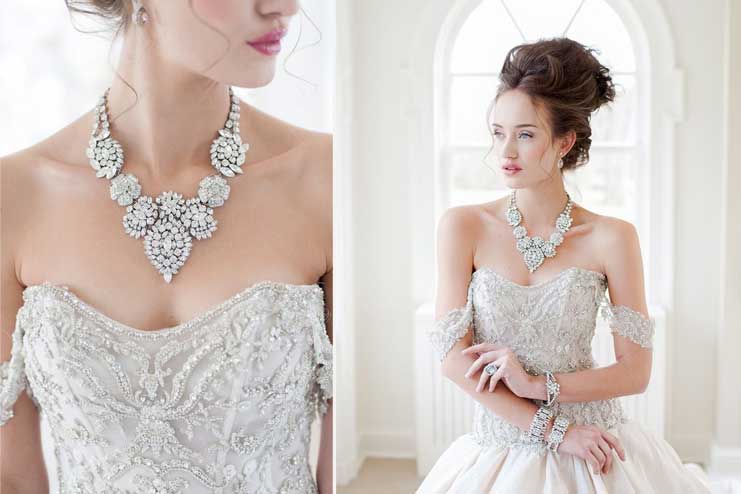 Intricate-statement-jewelry-with-a-gown