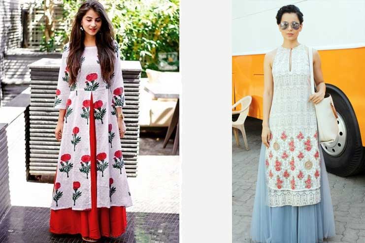 Kurta-with-a-long-skirt