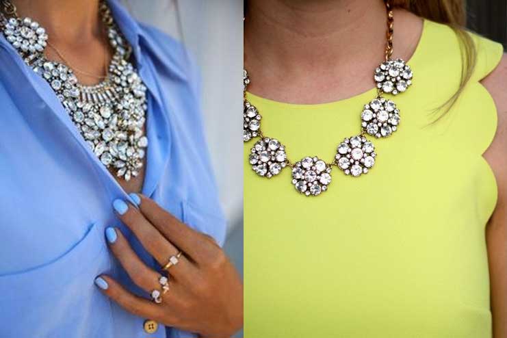 Monochromatic-statement-jewelry-with-unusual-colour-outfits