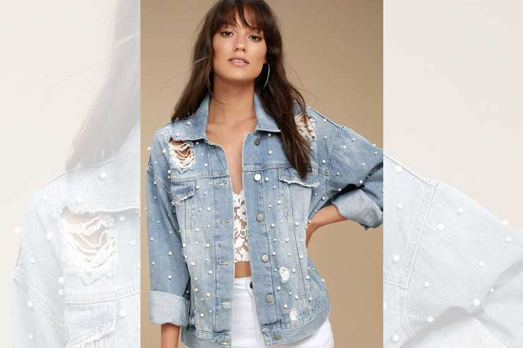 Embellished-denim-jacket