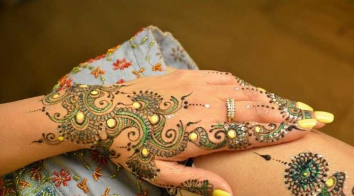 Glitter-mehndi-designs