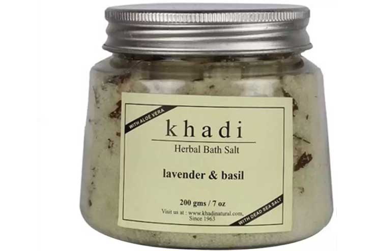 Khadi-Natural-Lavender-Basil-Bath-Salt