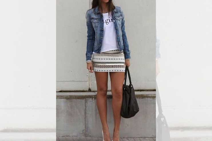 Short-Skirt-and-denim-jacket