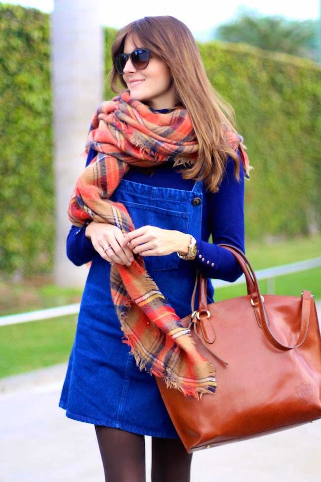 Dungaree-with-a-blanket-scarf