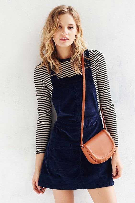 Dungarees-with-striped-t-shirt
