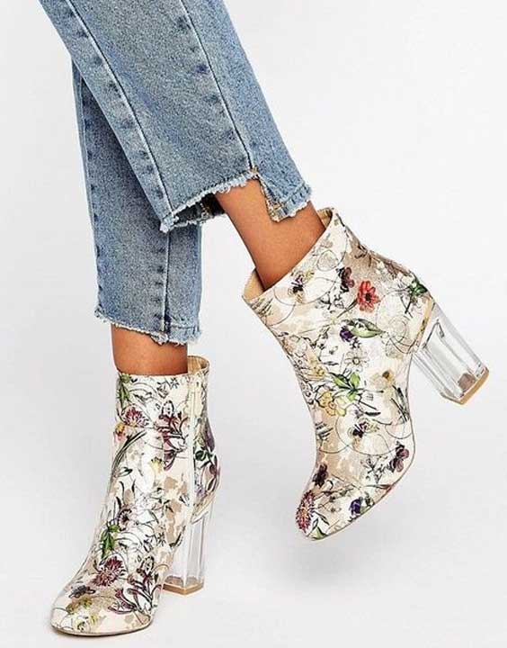 Printed-boots