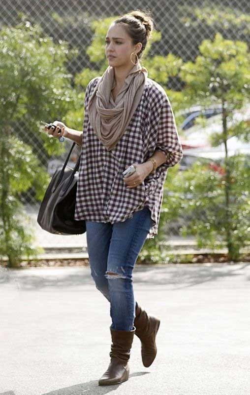 skinny jeans oversized t shirt