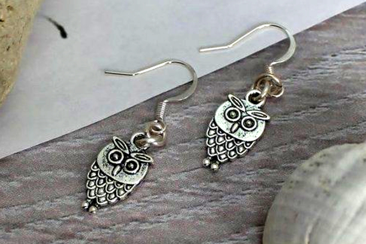 Owl shaped earrings