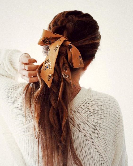 Ponytail with Ribbon HairStyle