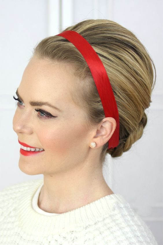 Ribbon Headband Hair Style