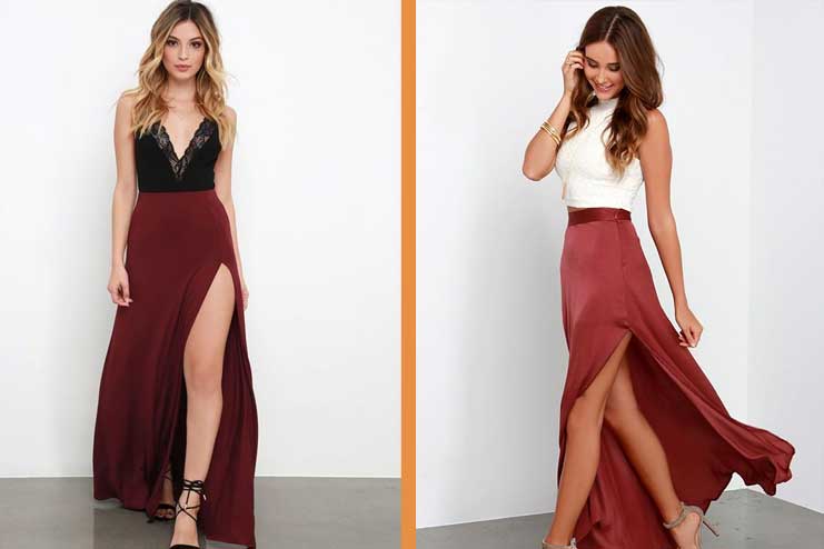 Silky-skirt-with-high-slit