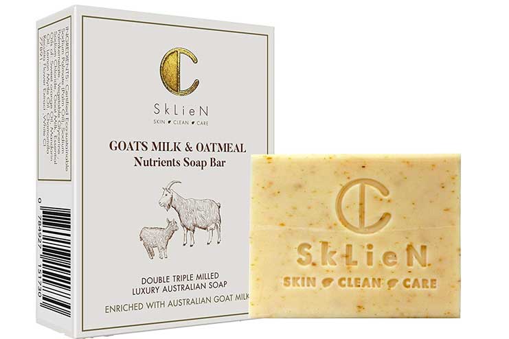 SkLieN Goat Milk & Oatmeal Nutrients Soap Bar