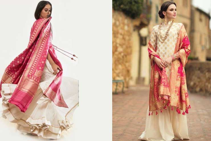 Traditional Dupatta: Durga Puja Fashionable