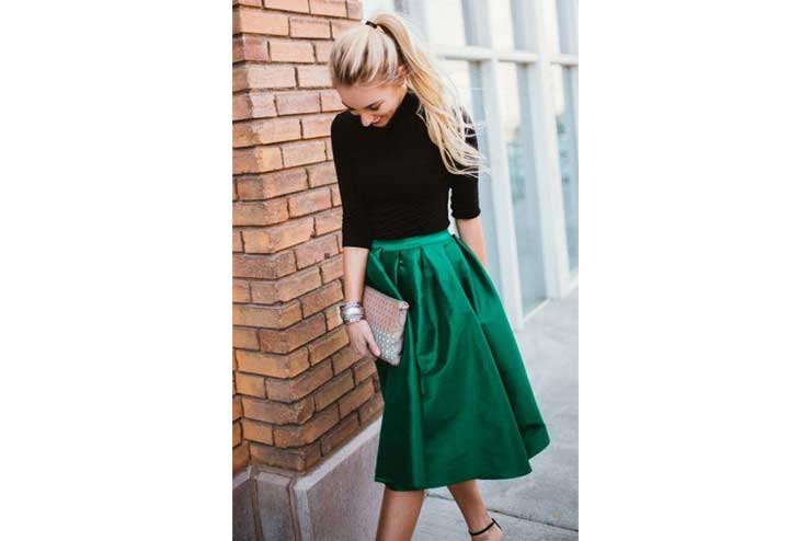 Black-top-with-green-skirt
