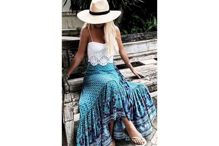 Bohemian-maxi-skirt