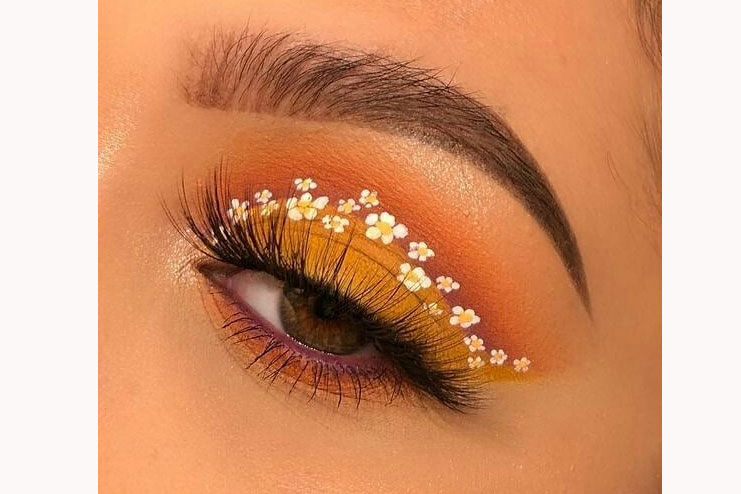 Floral-eye-makeup