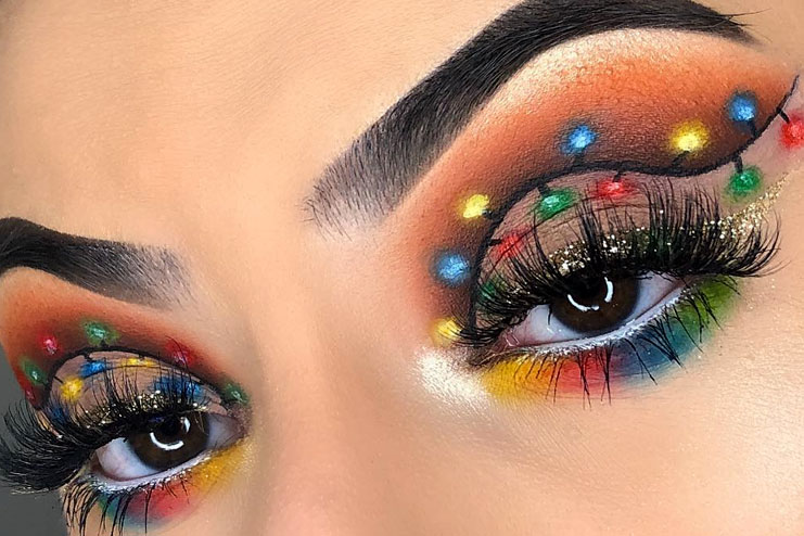 Multi Colour eye makeup