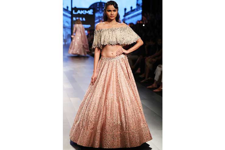 Off-Shoulder-lehenga-Blouse