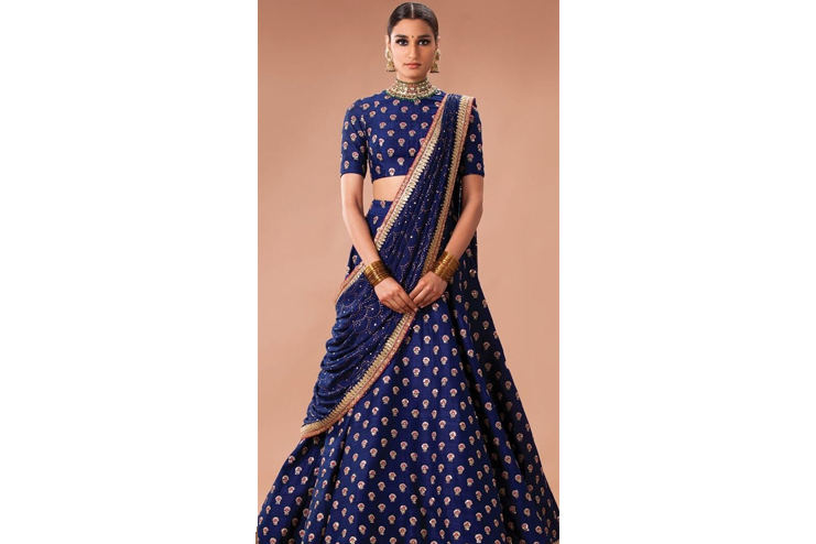 Old-Saree-into-ghagra-choli