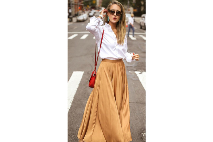 Pleated-Maxi-skirt