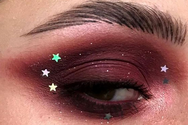 Stars eye makeup