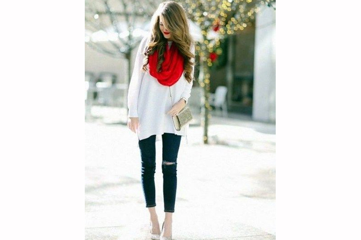 White-tunic-top-with-red-scarf