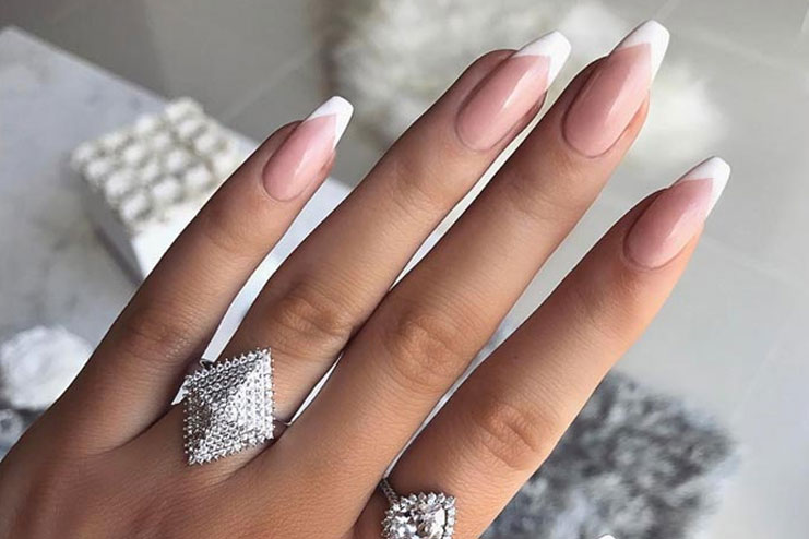 Angled French Manicure