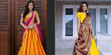 Half Saree Styles