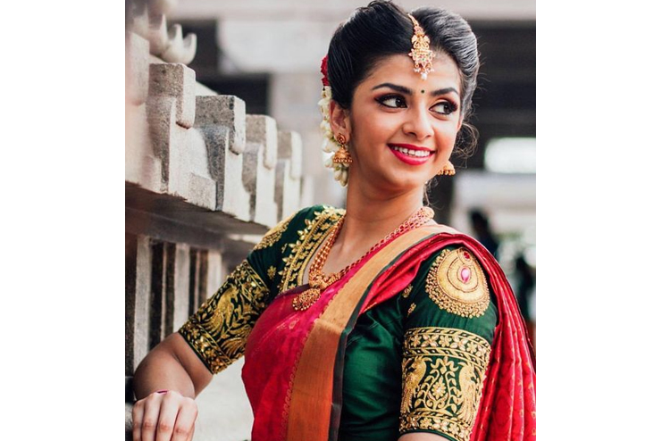 Blouse-with-golden-work