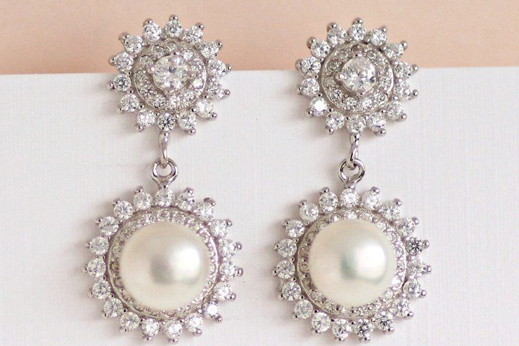 Diamond-earrings-with-pearl-drop