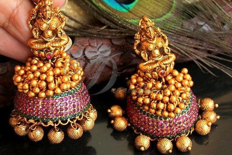 Lakshmi-earrings-with-jhumka