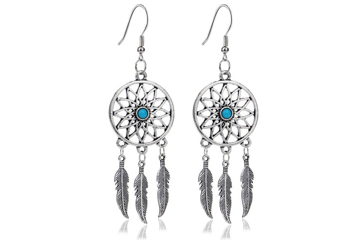 Dream catcher earrings