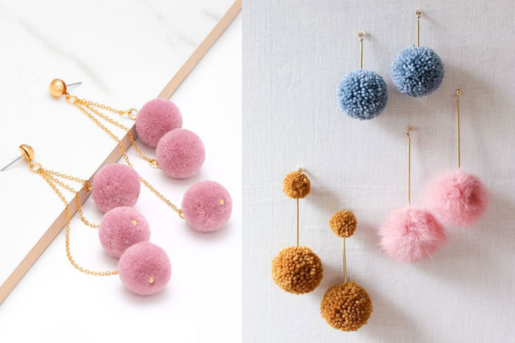 Pom Pom earrings