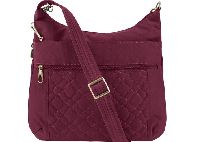 Travelon anti theft quilted expansion crossbody bag for women