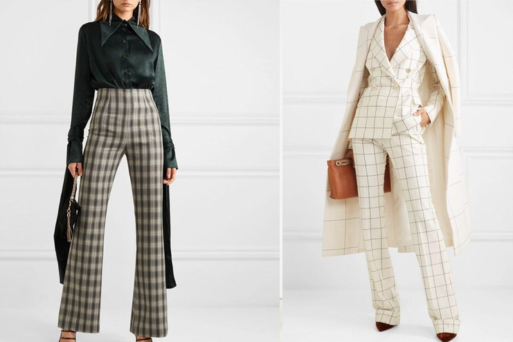 Checks-flare-pants