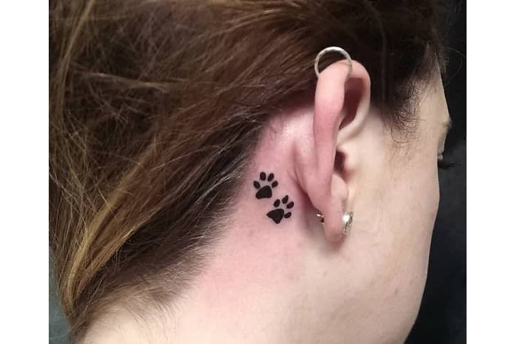 Paw-ear-tattoo