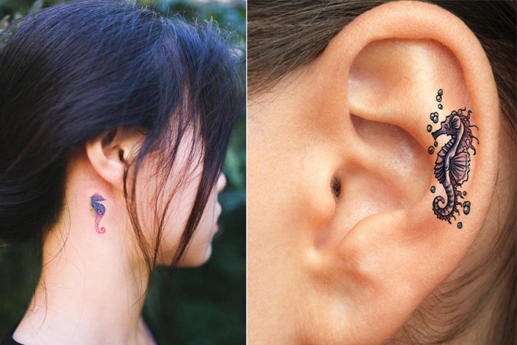 Seahorse-ear-tattoo