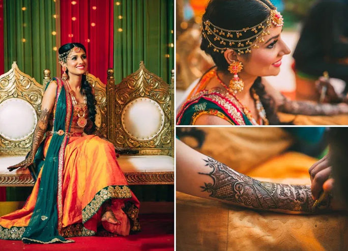 15 Latest Bridal Outfits For Mehndi Ceremony Bridal-mehndi-outfits