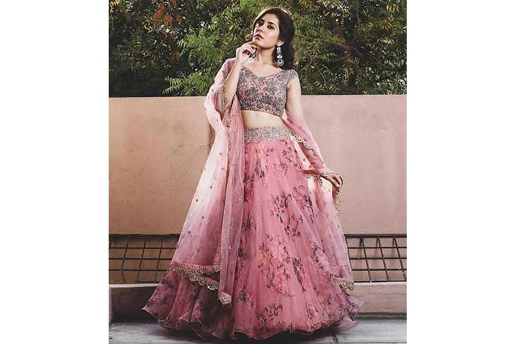 Floral-printed-lehenga