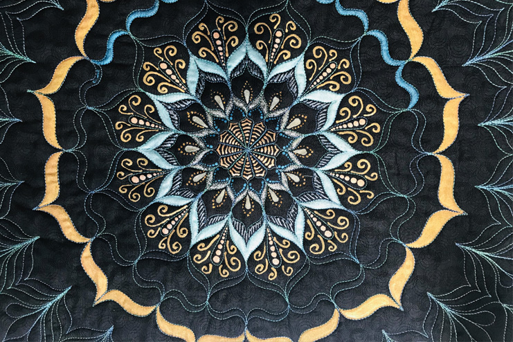 Mandala-embroidery