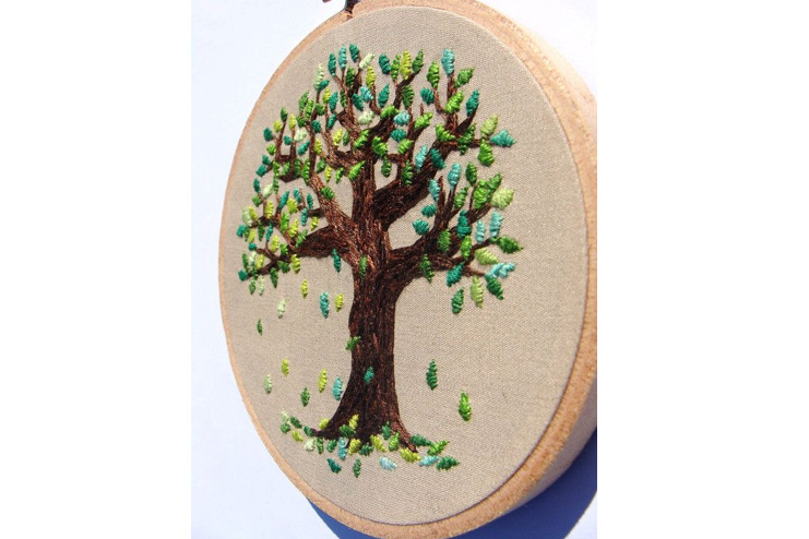 Tree-embroidery