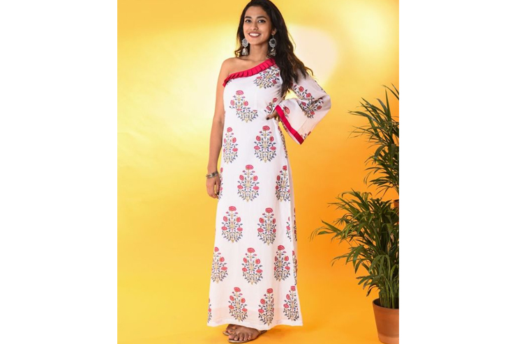 Single-shoulder-kurti