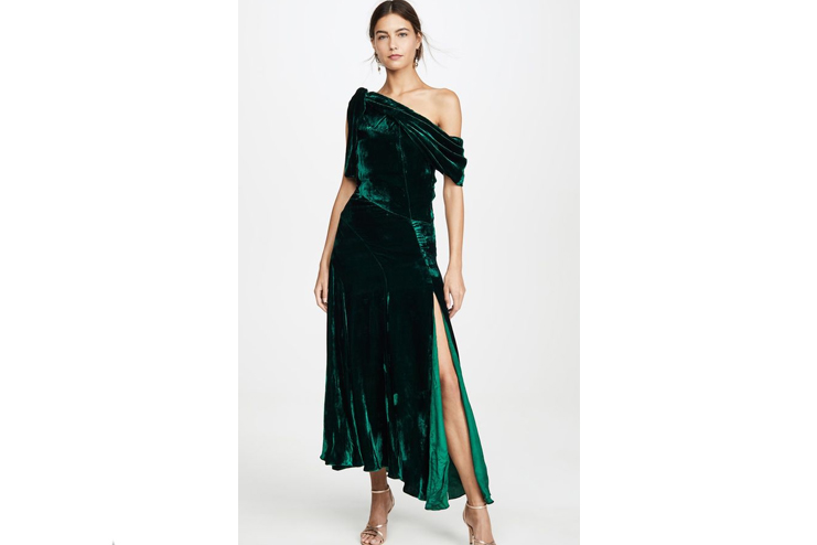 Slit-velvet-dress