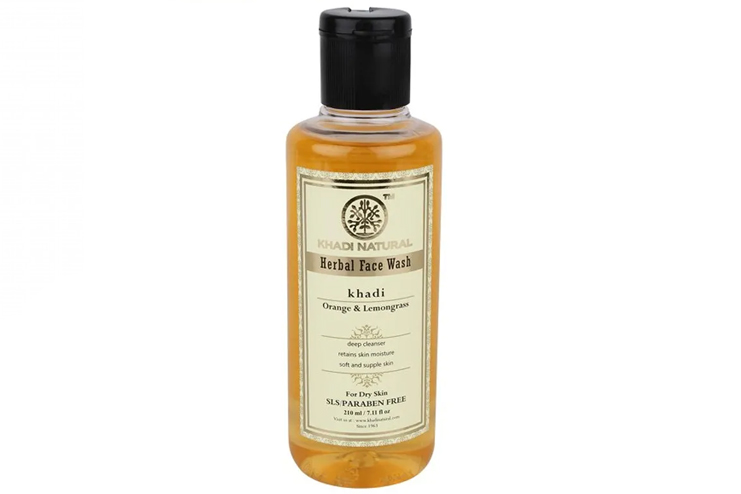 Khadi-Natural-Orange-Lemongrass-Herbal-Face-Wash