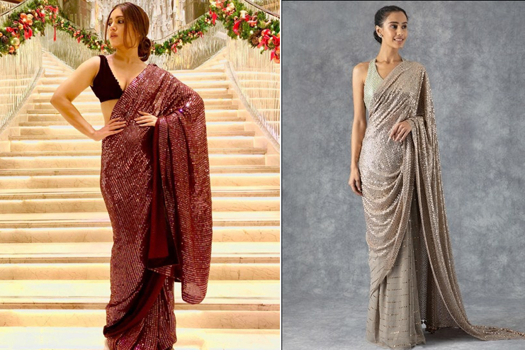 10 Stunning Ways To Style A Sequined Saree