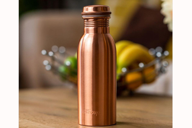 If health is her priority A copper water bottle