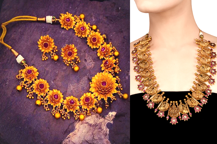 Designer-Lotus-Temple-Necklace